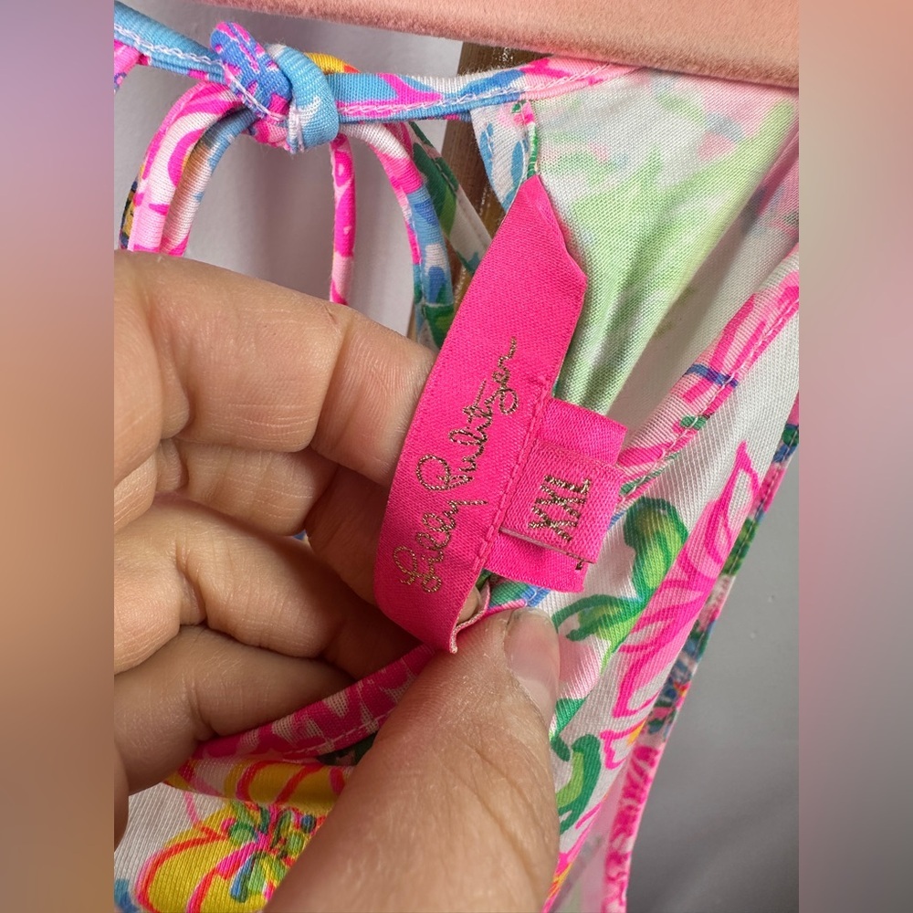 Lilly Pulitzer Margot Dress in Paradise Found Pink Swing Dress sz XXL - Picture 6 of 9